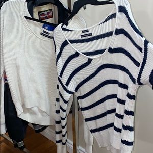 💙🤍ABERCROMBIE&FITCH 100% COTTON KNIT SWEATER🤍💙